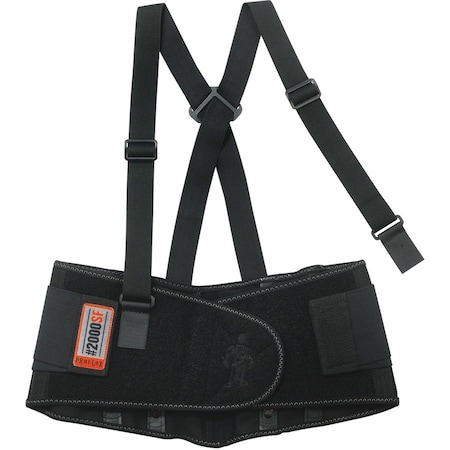Proflex By Ergodyne Support, w/Suspenders, Spandex, 34-38Waist, Large, Black EGO11284
